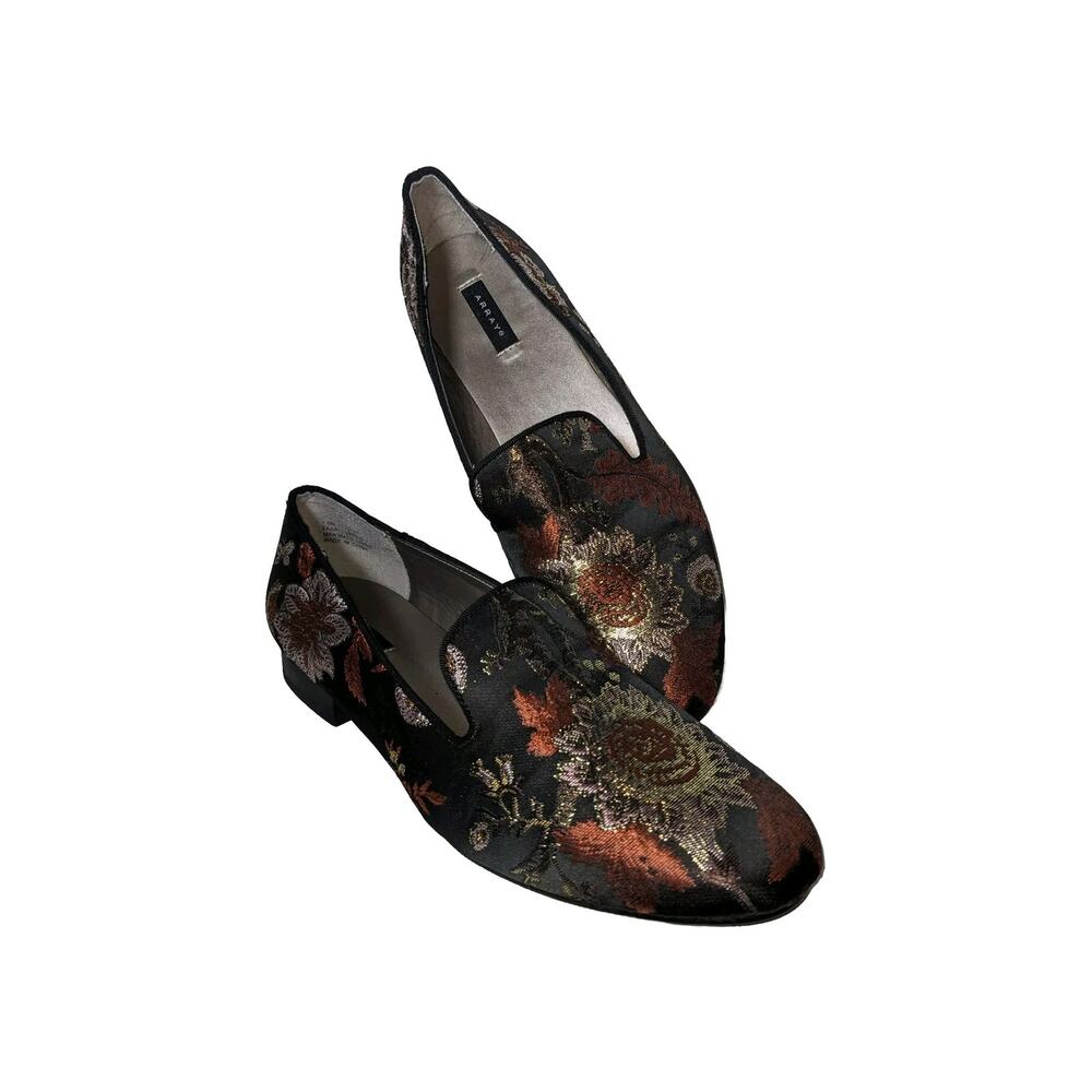 Array Brocade Smoking Slippers / Loafers